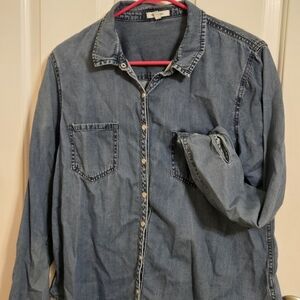 Maurices Blue Denim Shirt